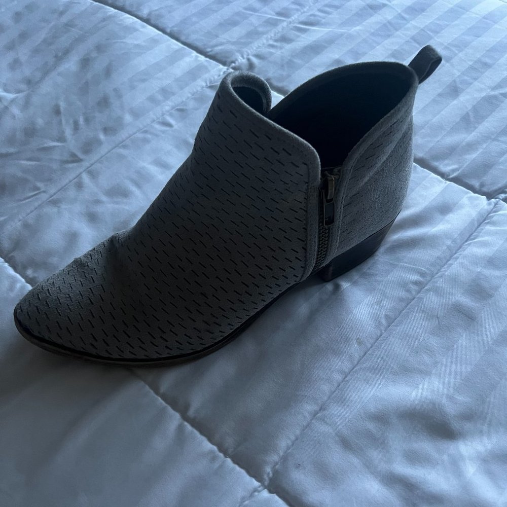 Gray Ankle Boots